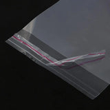 100pcs Transparent Self Adhesive Storage Bag OPP Poly Pack Bag