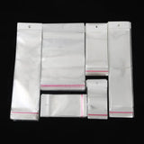 100pcs Transparent Self Adhesive Storage Bag OPP Poly Pack Bag