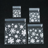 100 Transparent Snowflake OPP Bags for Holidays Party Gift Packaging