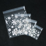 100 Transparent Snowflake OPP Bags for Holidays Party Gift Packaging