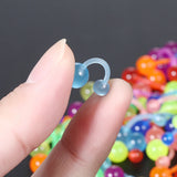 100pcs UV Acrylic Glow In the Dark Belly Button Rings 14G