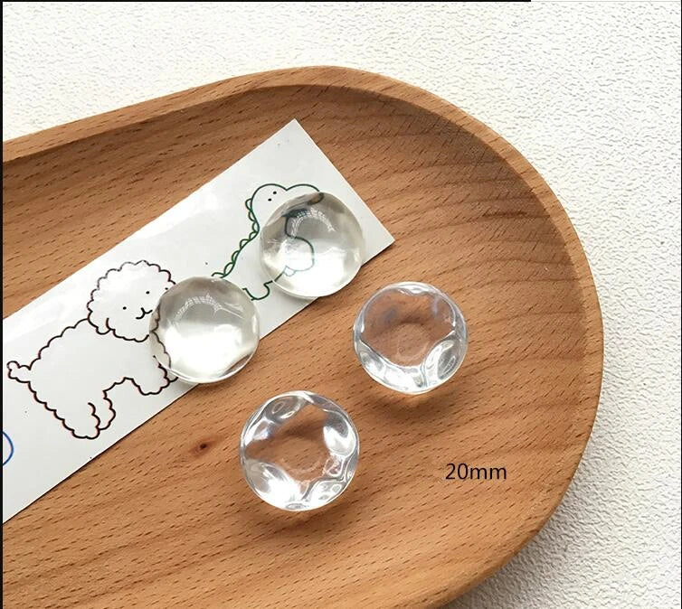 100pcs Water Ripple Resin Beads DIY Jewelry Accessory