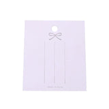 100pcs Bow-knot Printed Square Jewelry Cards for Hairpin Display