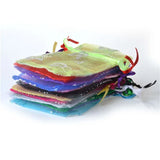 100pcs Butterfly Organza Wedding Candy Jewelry Drawstring Pouch