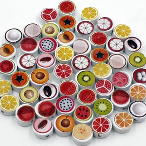 100pcs Colorful Lead-free Fruit Wood Beads Bracelet/Necklace 10x10mm
