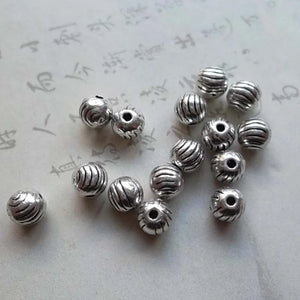 100pcs 4mm Tibetan Silver Loose Beads Jewelry Spacer DIY Bracelet Necklace Alloy