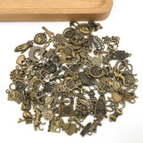 100pcs Antique Bronze Mix Charms Pendant for DIY Jewelry Making