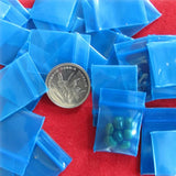 100pcs 3x4cm Ziplock Plastic Bags for Earrings Coins Storage