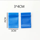100pcs 3x4cm Ziplock Plastic Bags for Earrings Coins Storage