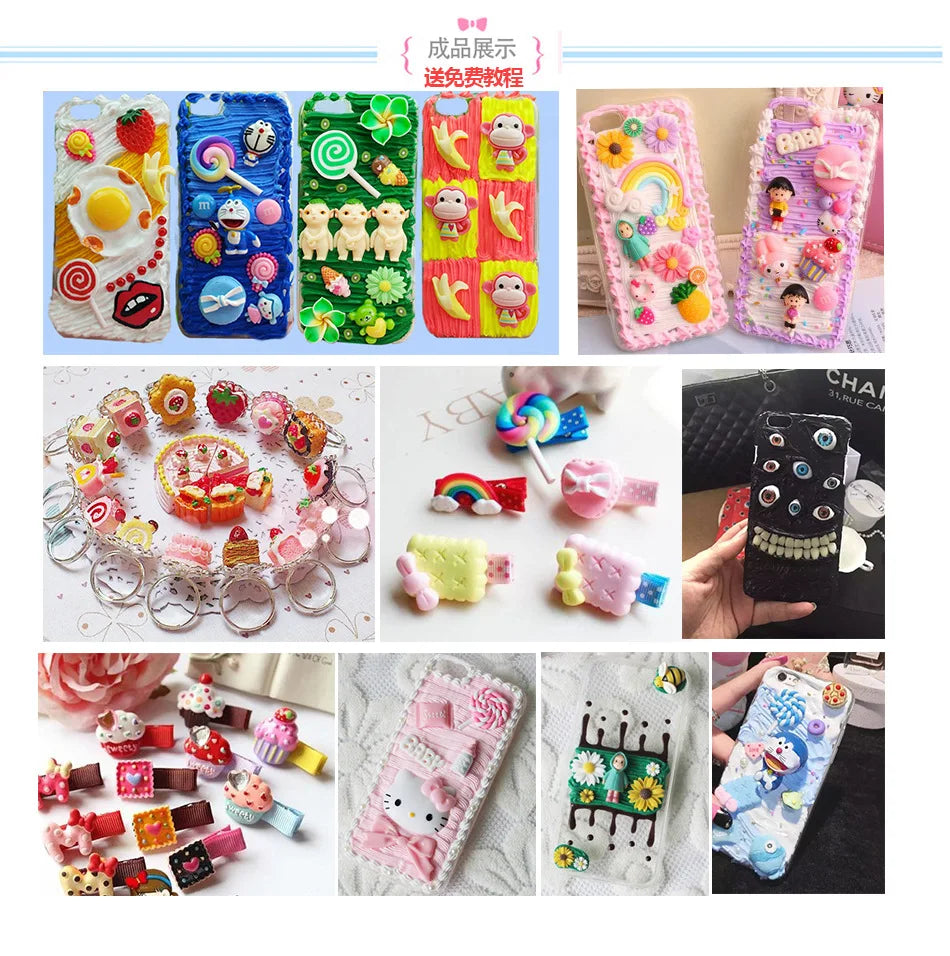 100pcs Candy Resin Ice Cream DIY Phone Decor Crafts Lot
