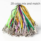 100pcs Polyester Single Ring Lanyard Jewelry Mobile Phone Pendant DIY
