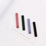 100pcs Geometric Rectangle Wood Beads Charms DIY Earring Pendants