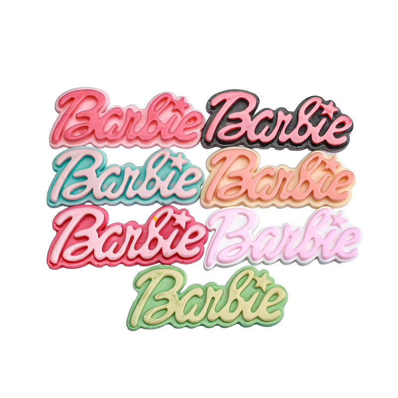 100pcs Big Size Resin Cabochons Mixed Styles Flat Back