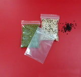100pcs 8*12cm Transparent PE Zip Lock Bags for Clothing Storage