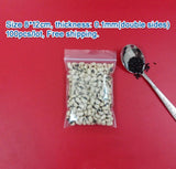 100pcs 8*12cm Transparent PE Zip Lock Bags for Clothing Storage