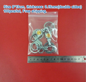 100pcs Transparent PE Zip Lock Bags 9*13cm