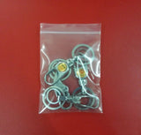 100pcs Transparent PE Zip Lock Bags 9*13cm