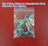 100pcs 9*13cm Clear PE Zip Lock Bags for Clothing Storage