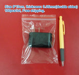 100pcs Clear PE Zip Lock Bags 9*13cm for Jewelry & Clothing Storage