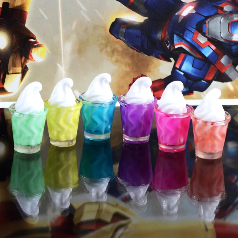 100pcs Resin Ice Cup 22mm Scrapbook Embellishment DIY Phone Decoration