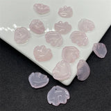 100pcs 15x18mm Flowers Glass Beads for Jewelry Making DIY Accessories