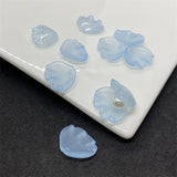 100pcs 15x18mm Flowers Glass Beads for Jewelry Making DIY Accessories