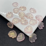 100pcs 15x18mm Flowers Glass Beads for Jewelry Making DIY Accessories
