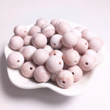 100pcs Marble Silicone Teething Beads Round BPA Baby Necklace Making