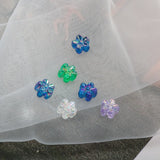100pcs Mini Magic Flower Acrylic Beads for DIY Earrings