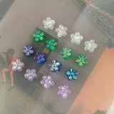 100pcs Mini Magic Flower Acrylic Beads for DIY Earrings