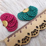 100pcs Colorful Fabric Tassel Pendants DIY Jewelry Making Accessories