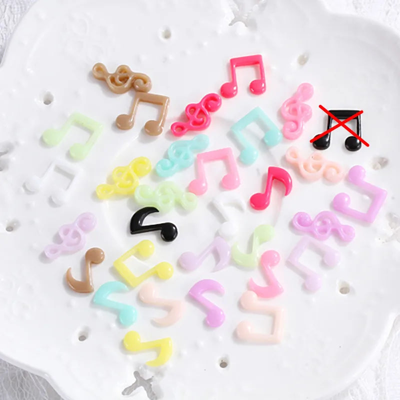 100pcs Mixed Music Earring Decorations 9~17mm for DIY
