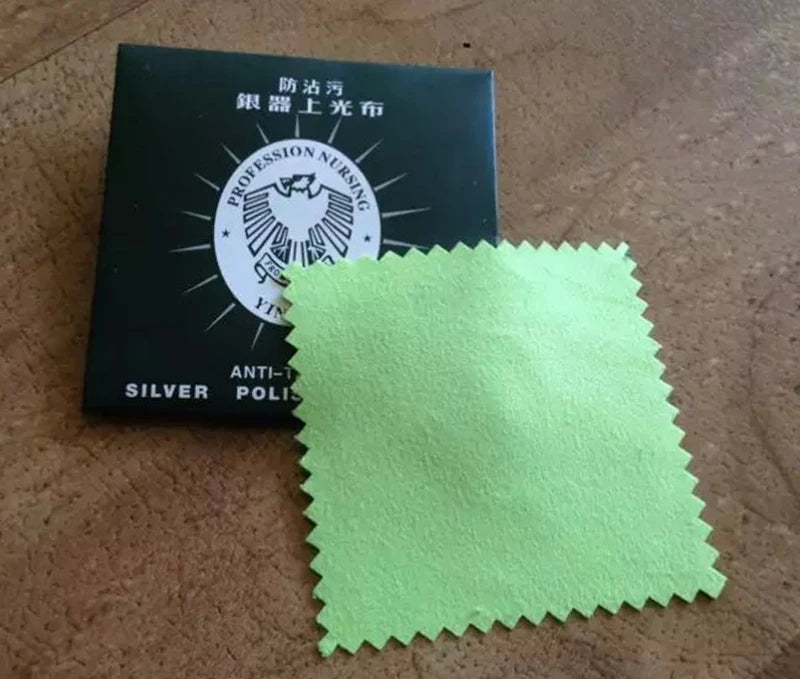 100pcs Silver Polish Cleaning Cloth for Jewelry Maintenance