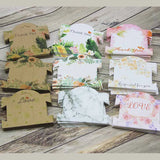 100pcs Hair Clip Cards DIY Accessories Display Card Flower Pattern