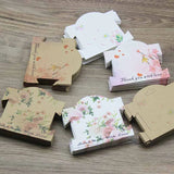 100pcs Hair Clip Cards DIY Accessories Display Card Flower Pattern