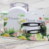 100pcs Hair Clip Cards DIY Accessories Display Card Flower Pattern