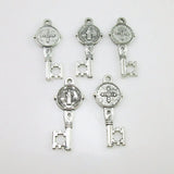 Catholic Religious Double-sided Key Charm Pendant 100pcs