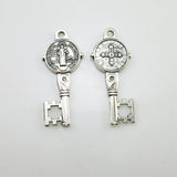 Catholic Religious Double-sided Key Charm Pendant 100pcs