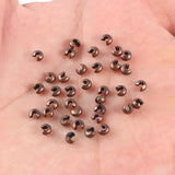 100pcs/pack Copper Round Covers Crimp End Beads Stopper Spacer Beads