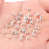 100pcs/pack Copper Round Covers Crimp End Beads Stopper Spacer Beads