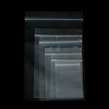 100pcs Bulk Jewelry Packaging Zip Clear Bags