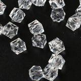 100pcs Acrylic Square Beads 10mm Clear Cube DIY Jewelry Findings