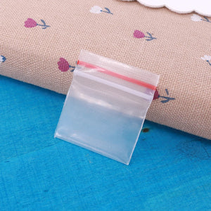 100pcs Jewelry Ziplock Clear Bags 0.2mm Thick