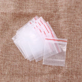 100pcs Jewelry Ziplock Clear Bags 0.2mm Thick