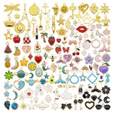100pcs Mix Enamel Charms for Jewelry Making Crafting Earring Bracelet Necklace