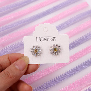 100pcs Earring Display Cards Jewelry Ear Clip Dangle Cardboard Hang Tag Label