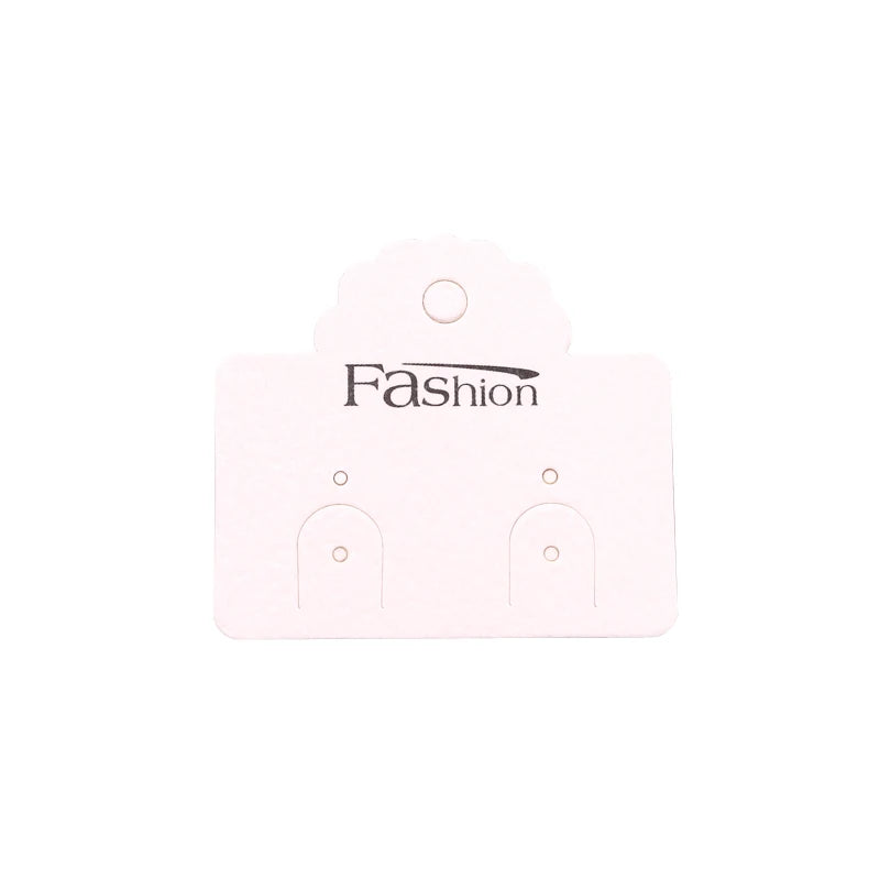 100pcs Earring Display Cards Jewelry Ear Clip Dangle Cardboard Hang Tag Label