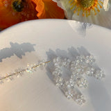 100pcs Mini Flower Beaded DIY Hairpin Earrings Accessories