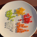 100pcs Mini Flower Beaded DIY Hairpin Earrings Accessories