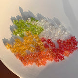 100pcs Mini Flower Beaded DIY Hairpin Earrings Accessories